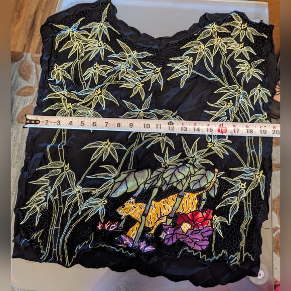 VINTAGE BOHO HIPPY TOP SZ M - Picture 5 of 8